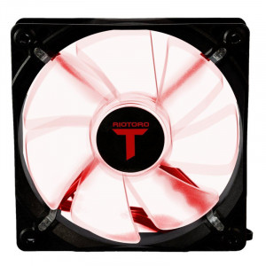 Ventilator Riotoro Performance Edition 120mm, Iluminare LED rosie - Img 1