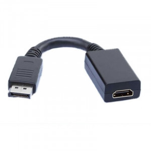 Adaptor DeTech DisplayPort (male) la HDMI (female), negru - Img 1