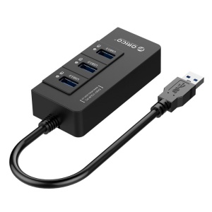 Adaptor retea Orico HR01-U3 PRO Gigabit cu HUB USB 3.0 negru - Img 3