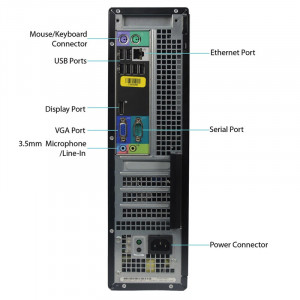 Calculator Dell 790 DT, Intel DualCore G860 3GHz, 4GB DDR3, 250GB, HD Graphics 2000, DVD-RW - Img 2
