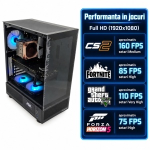 Calculator Gaming Atlas V7, Intel Core i5-10400 2.9GHz, Gigabyte H410M HD3P, 16GB DDR4, SSD NVMe 512GB, HDD 1TB, GTX 1080 8GB GDDR5 - Img 2