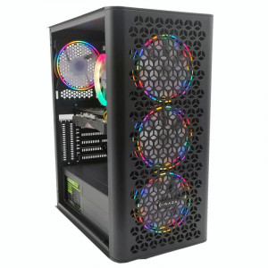 Calculator Gaming Fury V4, Intel Core i5 7400 3GHz, MSI H110M-S03, 16GB DDR4, SSD 240GB, HDD 1TB, RX 470 STRIX OC 4GB GDDR5 256-bit, 500W - Img 1
