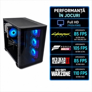 Calculator Gaming P500C V2, Intel Core i7-10700 2.9GHz, Gigabyte H410M HD3P, 32GB DDR4, SSD NVMe 512GB, HDD 4TB, RTX 2080 8GB GDDR6 - Img 2