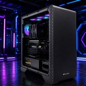 Calculator Gaming Thermaltake V8, AMD Ryzen 5 5500 3.6GHz, B450 Gaming X, 32GB DDR4, SSD 512GB, HDD 2TB, RTX 3070 8GB GDDR6