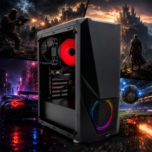 Calculator Gaming Zauron V3, AMD Ryzen 5 2400G 3.6GHz, GIGABYTE A520M K V2, 16GB DDR4, SSD 256GB, HDD 500GB, RX 580 8GB GDDR5