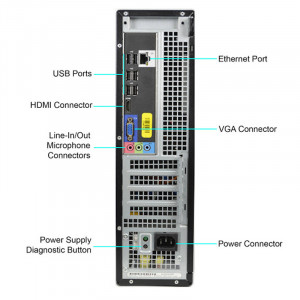 Calculator Incomplet DELL 390 DT, Intel H61, Intel GEN II, 2x DDR3, 4x SATA II, HDMI, PCI-Express x16 - Img 2