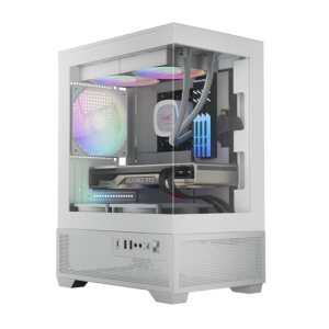 Carcasa Gamdias Aura GC9M Elite aRGB alba