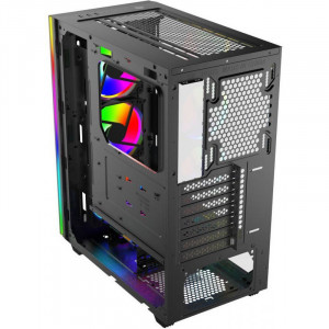 Carcasa Gaming Gamdias Athena M2, MiddleTower, USB 3.0, Panou transparent, 3x 120mm LED RGB - Img 4