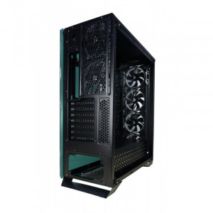 Carcasa Gaming Redragon Ironhide Black, USB 3.0, Vent. 6x 120mm, controller RGB cu telecomanda - Img 6