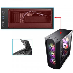 Carcasa Gaming Segotep Argus, USB 3.0, Panou Transparent, open box - Img 4