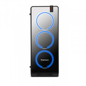 Carcasa Gaming Segotep Halo 7 Plus, Iluminare LED, USB 3.0, Panou Transparent, MiddleTower, Vent. 4x 120mm - Img 2