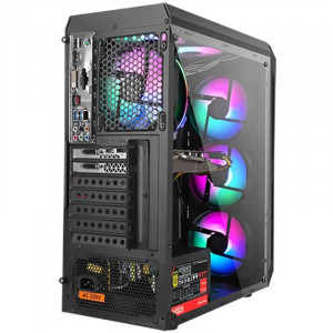 Carcasa Gaming Segotep Snake Black, USB 3.0, Panou Transparent - Img 4