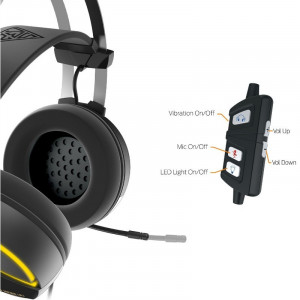 Casti Gaming Gamdias HEBE M1 RGB, USB, iluminare LED RGB - Img 4