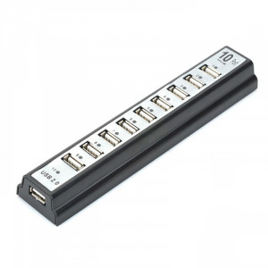 Hub USB 2.0, 10 porturi, diverse culori - Img 1