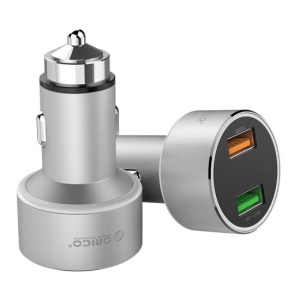 Incarcator auto Orico UPC-Q2 30W argintiu