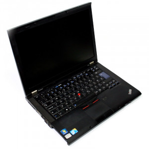 Laptop Lenovo T410, i5 M520 2.4GHz, Baterie 1 ORA, lipsa capac HDD, umbre albe pe display in partea dreapta, fara incarcator - Img 1