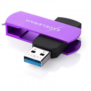 Memorie externa Exceleram P2 64GB, USB 3.1 Gen 1, Negru-Mov - Img 3
