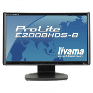 Monitor LCD IIYAMA 20" ProLite E2008HDS, 1600 x 900, 2ms, VGA, DVI, Cabluri incluse - Img 1