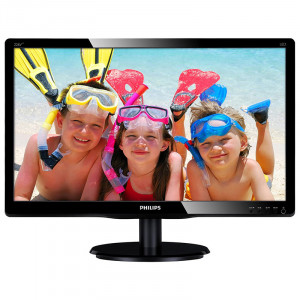 Monitor LED 18.5" Philips 196V4LAB2, 5ms, 1366x768, VGA, DVI, Cabluri incluse - Img 1