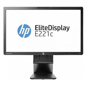 Monitor LED 21.5" HP EliteDisplay E221C, Grad A, 1920x1080, 7ms, VGA, DVI, CAMERA WEB, Cabluri Incluse - Img 1