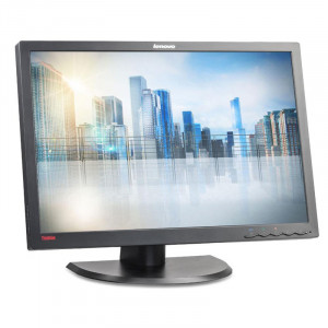 Monitor LED IPS 24" Lenovo LT2452P, 1920x1200, Full HD, 7ms, VGA, DVI, DisplayPort, USB, Cabluri incluse - Img 1