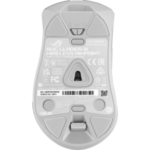 Mouse Gaming ASUS ROG Gladius III Wireless AimPoint Moonlight White, Open Box - Img 6