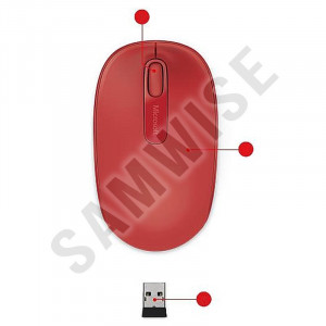 Mouse Microsoft Mobile 1850, Wireless, 1000DPI, Red - Img 3