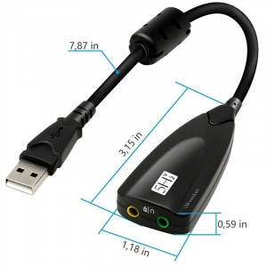 Placa de sunet USB, 7.1 5Hv2 - Img 3