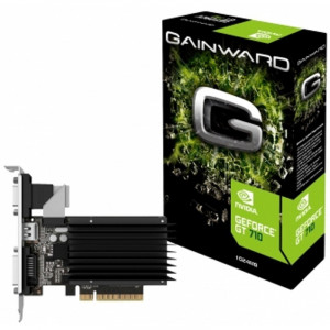 Placa video Gainward GeForce GT 710 SilentFX, 2GB DDR3 64-Bit, DVI, VGA, HDMI - Img 1