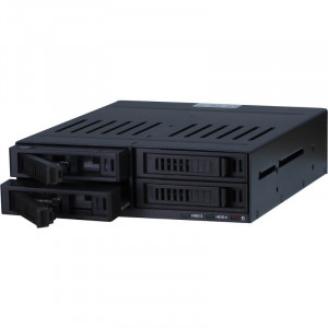 Rack HDD Inter-Tech SinanPower X-3531, 4x 2.5 inch, negru - Img 2