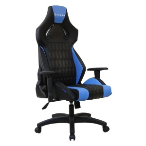 Scaun gaming Inaza Sigge negru cu albastru - Img 4
