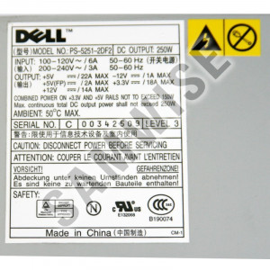 Sursa 250W DELL PS-5251-2DF2, 2 x SATA, 3 x Molex - Img 3