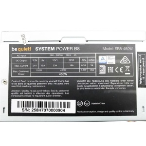 Sursa be quiet! System Power B8, 80+ 450W - Img 3