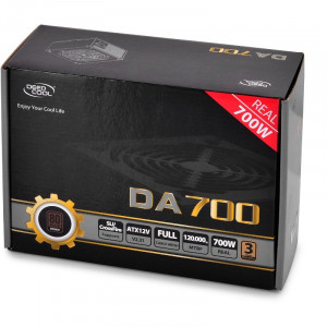 Sursa Deepcool 700W DA700, 5x SATA, 4x 6+2 PCI-E, 4x Molex, PFC activ, 80+ - Img 2