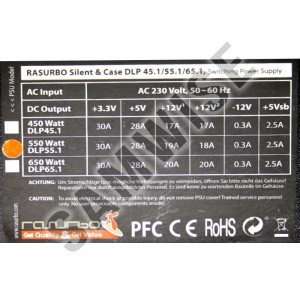 Sursa Rasurbo 550W SilentPower DLP-55.1, 3 x SATA, PCI-Express, PFC Activ - Img 4