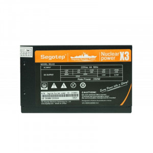 Sursa Segotep X3 Nuclear Power 350W, 3x SATA, 2x Molex, 1x 6 PCI-E - Img 3