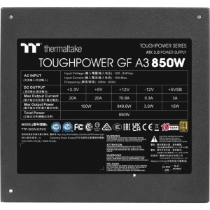 Sursa Thermaltake Toughpower GF A3, 80+ Gold, Cybenetics Gold, 850W, Open Box - Img 3