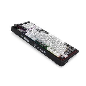 Tastatura gaming mecanica Bluetooth cu si fara fir Redragon Artemis Pro Anime neagra cu alb iluminare RGB - Img 3