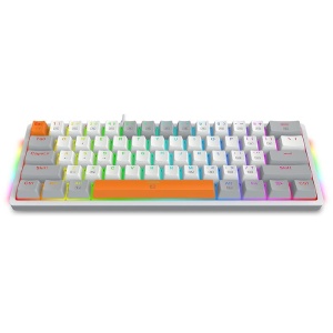 Tastatura gaming mecanica Redragon Akali gri iluminare RGB switch-uri rosii - Img 2