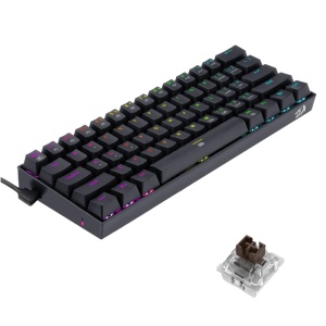 Tastatura gaming mecanica Redragon Dragonborn neagra iluminare RGB switch-uri rosii - Img 2