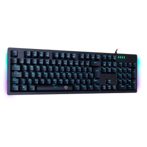 Tastatura gaming mecanica T-Dagger Bermuda neagra iluminare Ice-Blue switch-uri albastre - Img 3