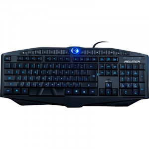 Tastatura Gaming Newmen GL-600, Iluminare LED, 14 Taste Multimedia, Open Box - Img 1