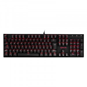 Tastatura Gaming Redragon Mitra Mecanica Red Switch, Iluminare LED, 12 taste multimedia, switch-uri rosii - Img 1