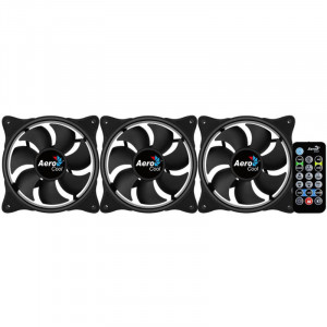 Ventilatoare Aerocool Eclipse 12 Pro ARGB 3 Fan Pack, 120 mm, telecomanda - Img 2