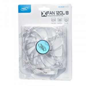 Ventilator DeepCool Xfan 120U L/B, transparent led albastru - Img 3