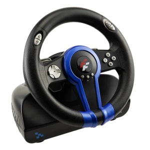Volan gaming FlashFire Drift Wheel negru cu albastru - Img 2