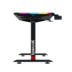 Birou gaming reglabil electric pe inaltime Redragon GD-3330-M negru iluminare RGB - Img 4