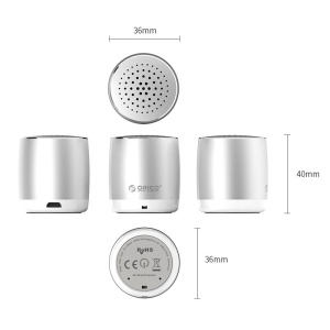 Boxa portabila bluetooth Orico BS16 argintie - Img 4