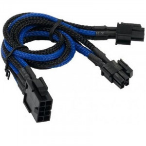 Cablu componente Orico 4+4-pin/8-pin ATX Male - 8-pin/4+4-pin ATX Female, 30cm, negru cu albastru - Img 2