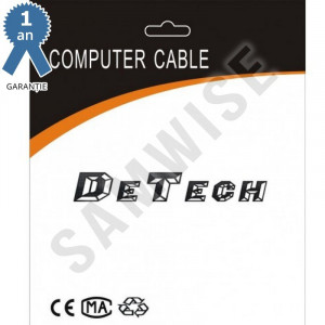 Cablu DeTech, DisplayPort Male - HDMI Male, lungime 3 metri - Img 2